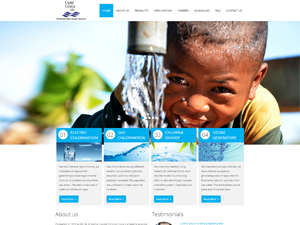 Ecommerce Web Design Websites for Water Purification