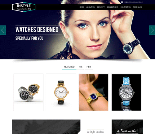 Luxury Watches Website Designing Companies Mumbai