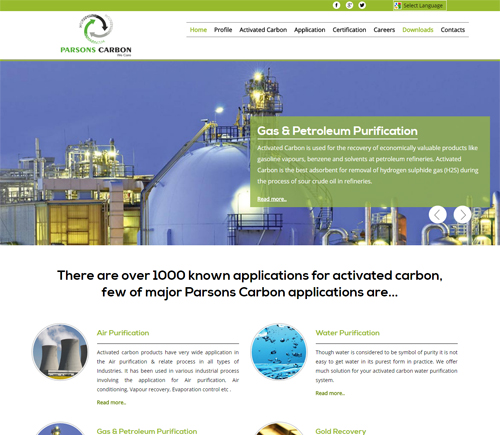 Activated Carbon Website Development Specialist in India