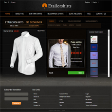 Ecommerce Web Design Websites for Shirts